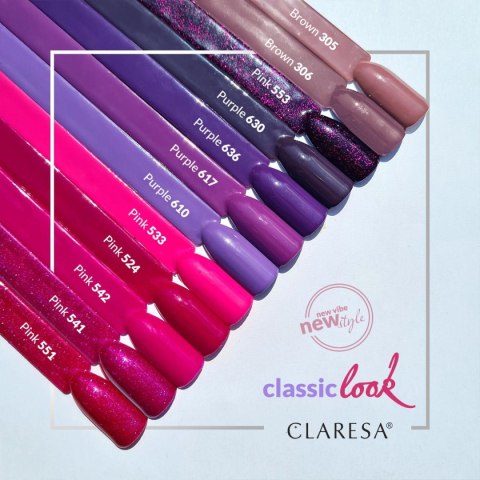 CLARESA Lakier hybrydowy PINK 553 -5g