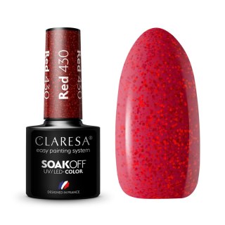 CLARESA Lakier hybrydowy RED 430 -5g