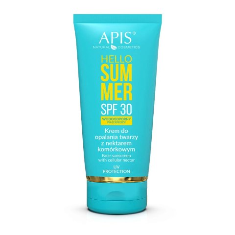 Apis hello summer spf 30, krem do opalania twarzy z nektarem komórkowym 50 ml