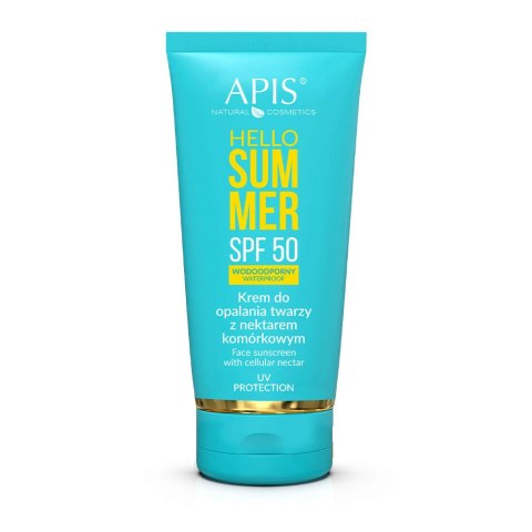 Apis hello summer spf 50, krem do opalania twarzy z nektarem komórkowym 50 ml