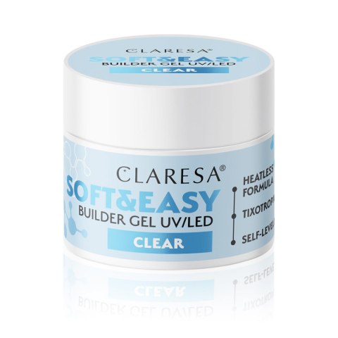 Claresa żel budujący Soft&Easy gel clear 12g