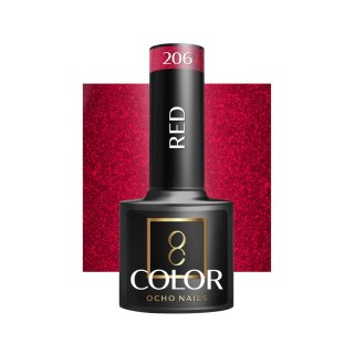 OCHO NAILS Lakier hybrydowy red 206 -5 g