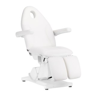 Fotel kosmetyczny elektryczny Sillon Basic pedi 3 siln. biały