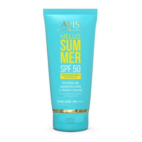 Apis hello summer spf 50 emulsja do opalania z olejem monoi 200 ml