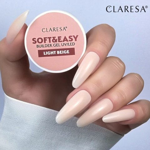 Claresa żel budujący Soft&Easy gel light beige 90g