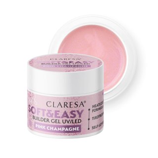 Claresa żel budujący Soft&Easy gel pink champagne 12g