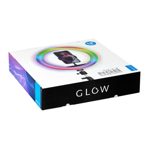 GLOW lampa pierścieniowa ring 13" RGB bsc ze statywem 10W