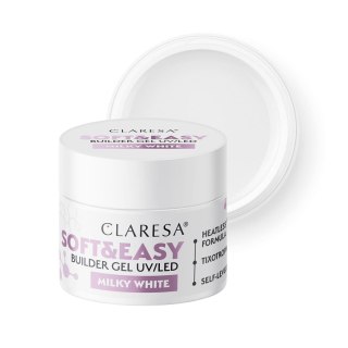 Claresa żel budujący Soft&Easy gel milky white 45g