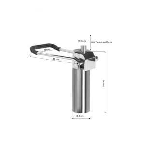 Siłownik do fotela fryzjerskiego D-04 chrom